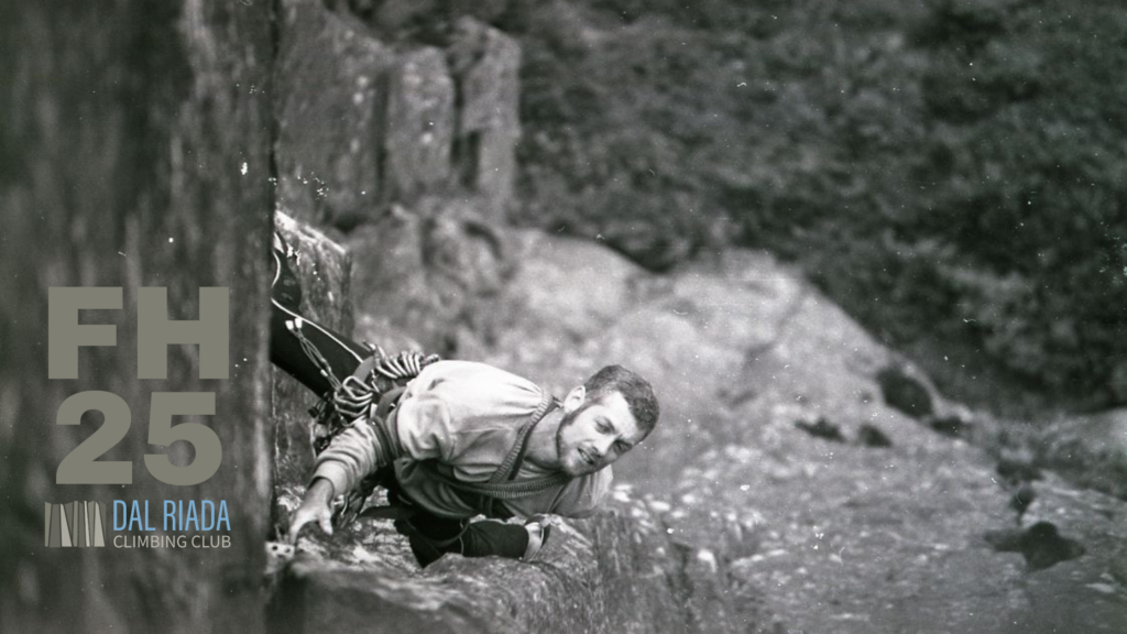 Martin Daly on the first ascent of Shattered Innocence, August 1994